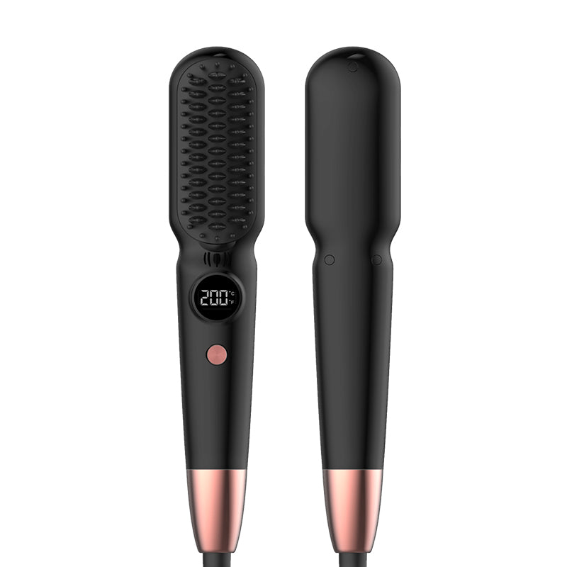 Best Hair Straightener Brush Anti-Scald Ceramic Fast Hair Straightener Comb Fast Heating for Home Salon