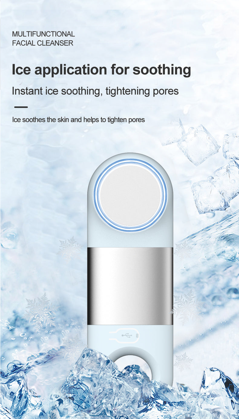 Newest product Waterproof Sonic Vibrating Face Brush Gentle Exfoliating and Massaging for Deep Cleansing Facial Brush