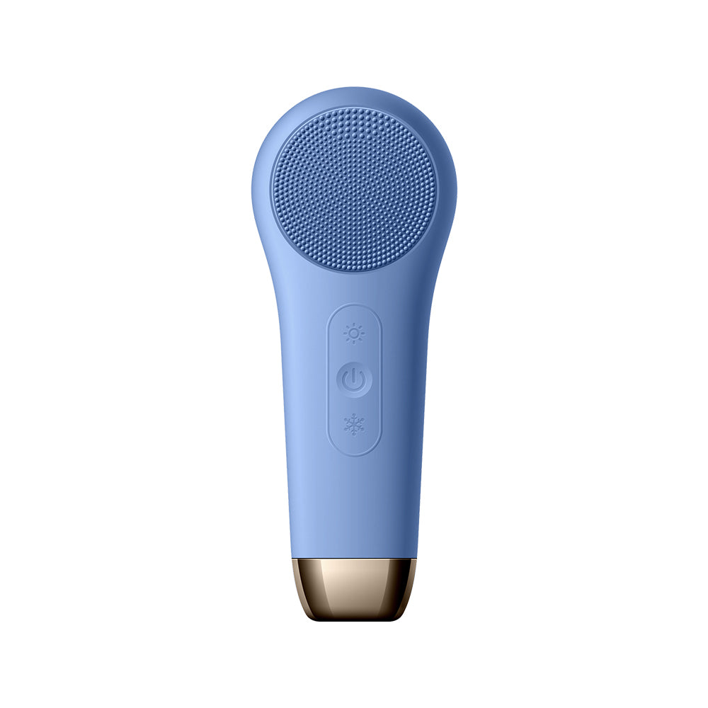 ultrasonic heating facial cleansing brush – oyster – ASerenity