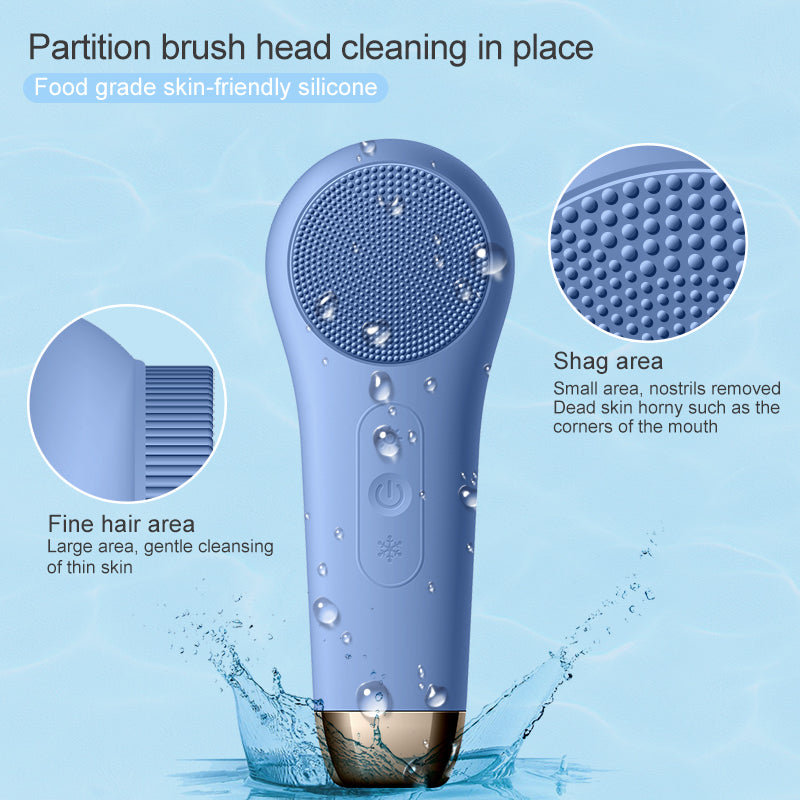 Multifunction Electric Sonic Scrubber Super Cleaning Brush 4 Brush Heads